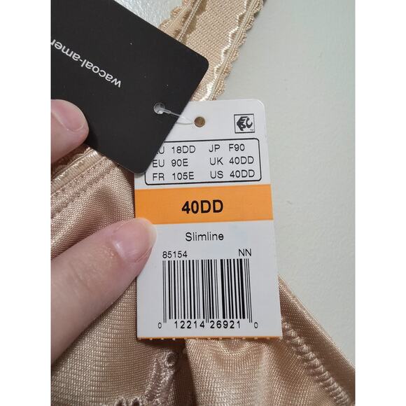 WACOAL 85154 Seamless Slimline Minimizer Size 40 DD Natural Nude Underwire - Picture 4 of 6